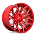 Fuel 1PC D77122207047 D771 22X12 5X5.5/150 GL-RED-MILL -44MM - Truck Part Superstore