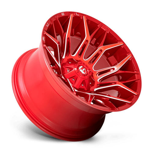 Fuel 1PC D77122207047 D771 22X12 5X5.5/150 GL-RED-MILL -44MM - Truck Part Superstore