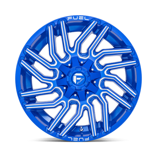 Fuel 1PC D77420009847 D774 20X10 6X135/5.5 BLUE-MILL -18MM - Truck Part Superstore