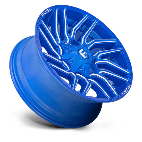 Fuel 1PC D77422209847 D774 22X12 6X135/5.5 BLUE-MILL -44MM - Truck Part Superstore