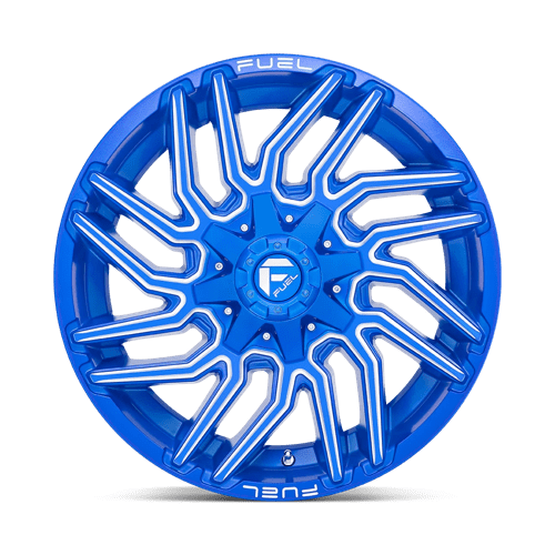 Fuel 1PC D77422209847 D774 22X12 6X135/5.5 BLUE-MILL -44MM - Truck Part Superstore