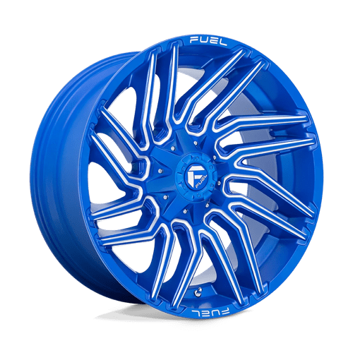 Fuel 1PC D77422001847 D774 22X10 8X180 BLUE-MILL -18MM - Truck Part Superstore