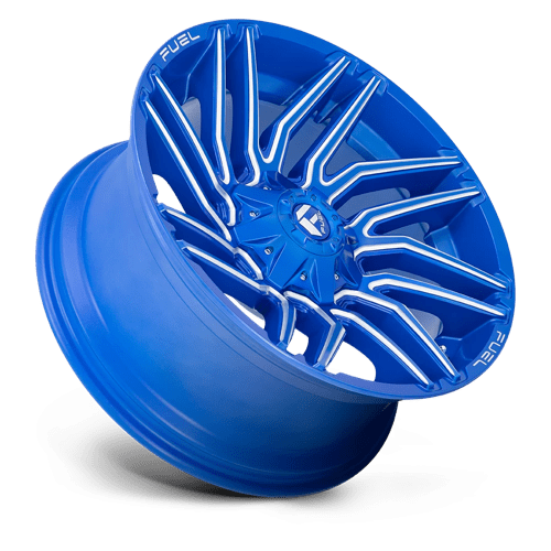 Fuel 1PC D77422001747 D774 22X10 8X170 BLUE-MILL -18MM - Truck Part Superstore