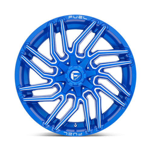 Fuel 1PC D77422008247 D774 22X10 8X6.5 BLUE-MILL -18MM - Truck Part Superstore
