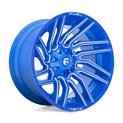 Fuel 1PC D77422202647 D774 22X12 5X4.5/5.0 BLUE-MILL -44MM - Truck Part Superstore
