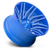 Fuel 1PC D77422202647 D774 22X12 5X4.5/5.0 BLUE-MILL -44MM - Truck Part Superstore