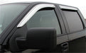 Stampede 6010-8 Tape-Onz™ Sidewind Deflector 4 pc.; Chrome; Outside Mount; Modified Acrylic; - Truck Part Superstore