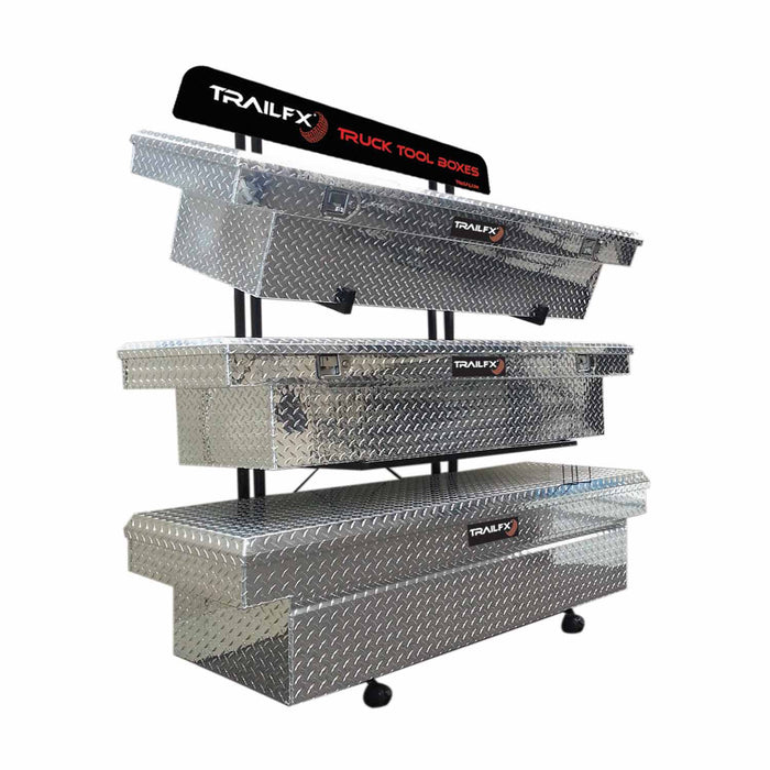 TrailFX 9940009 3-Tier Rack Holds 3 Tool Boxes - Truck Part Superstore