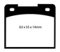 EBC Brakes UD044 Ultimax OEM Replacement Brake Pads - Truck Part Superstore