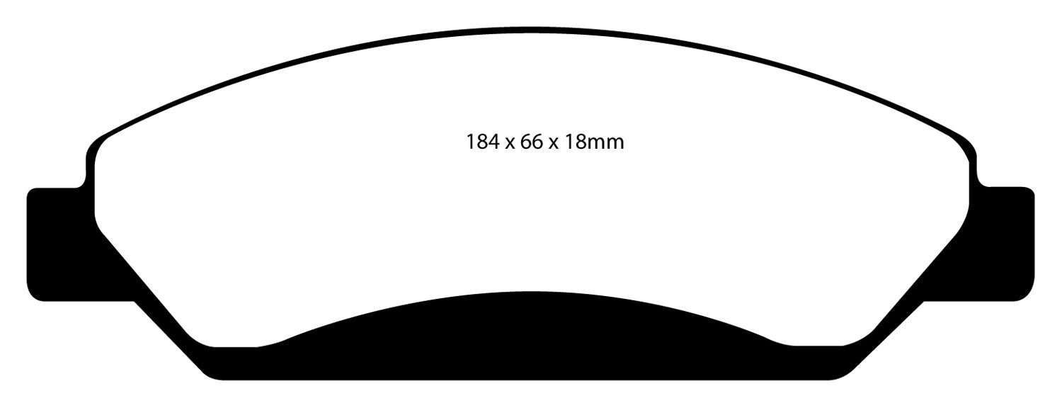 EBC Brakes UD1092 Ultimax OEM Replacement Brake Pads; FMSI Pad No. D1092; - Truck Part Superstore