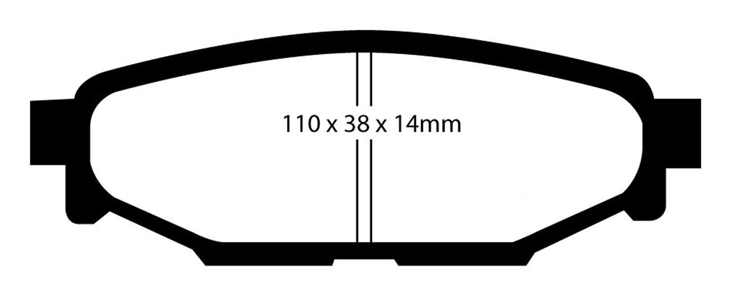 EBC Brakes UD1114 Ultimax OEM Replacement Brake Pads; FMSI Pad No. D1114; - Truck Part Superstore