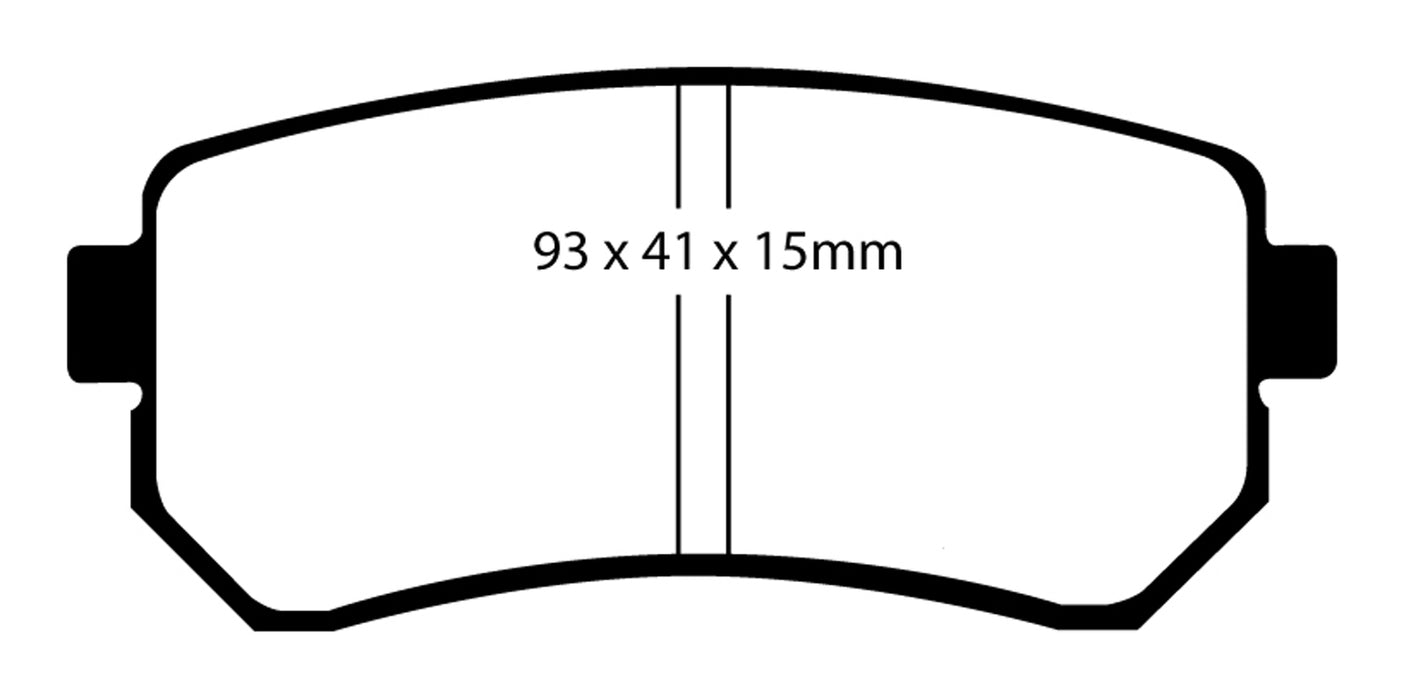 EBC Brakes UD1157 Ultimax OEM Replacement Brake Pads; FMSI Pad No. D1157; - Truck Part Superstore