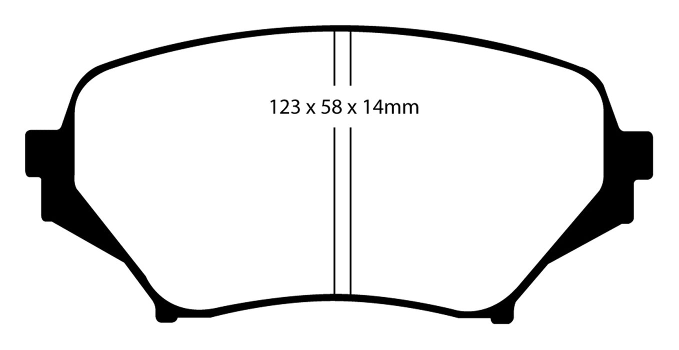 EBC Brakes UD1179 Ultimax OEM Replacement Brake Pads - Truck Part Superstore