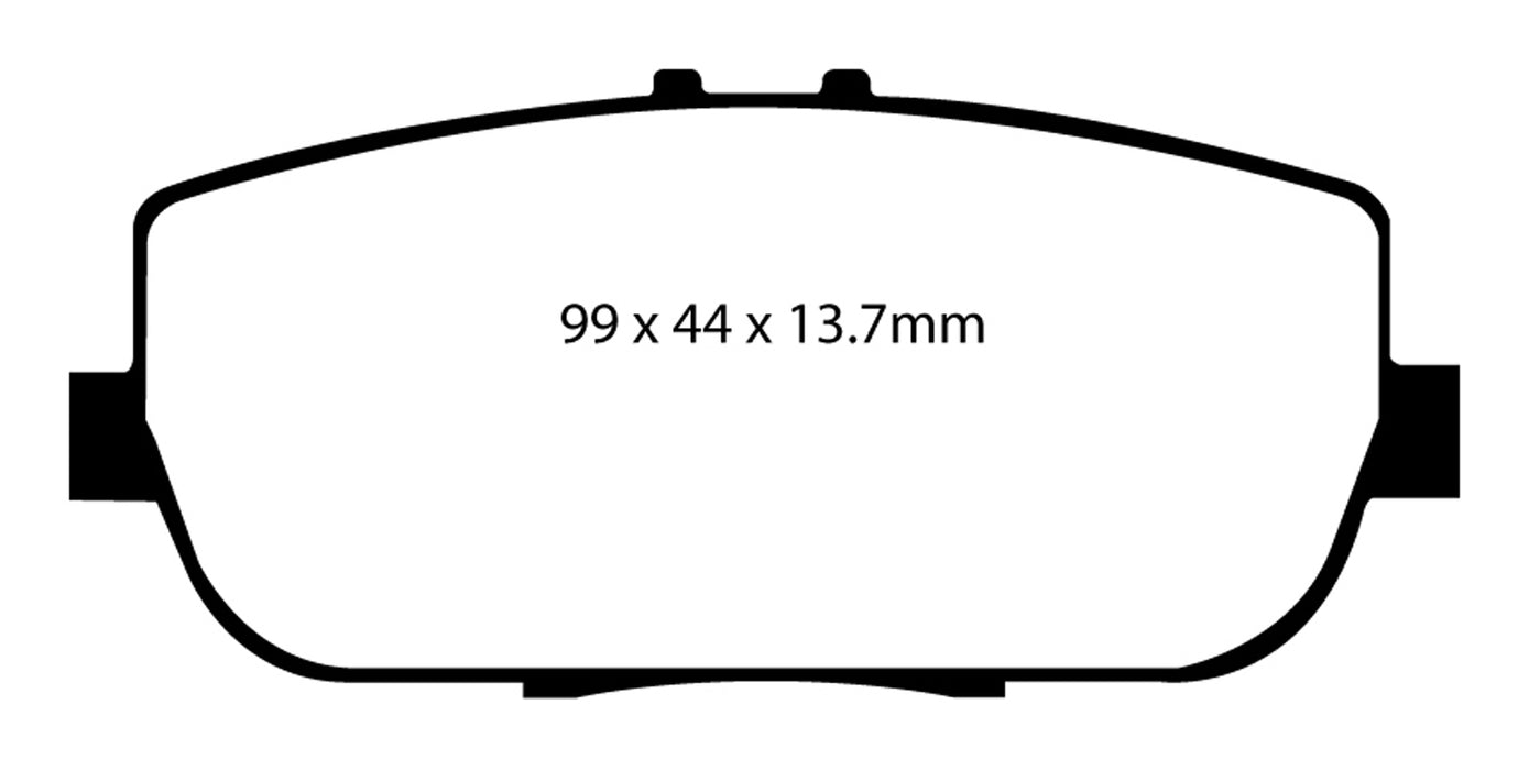 EBC Brakes UD1180 Ultimax OEM Replacement Brake Pads; FMSI Pad No. D1180; - Truck Part Superstore