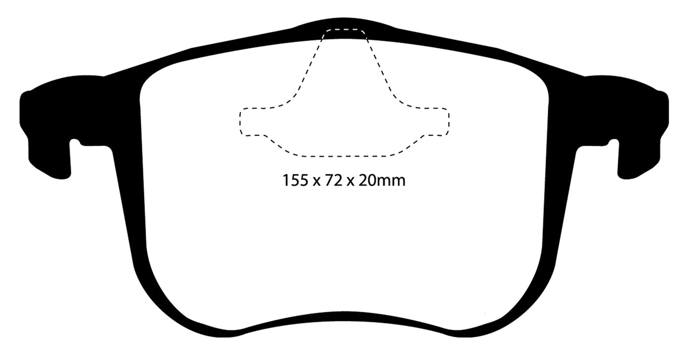 EBC Brakes UD1257 Ultimax OEM Replacement Brake Pads - Truck Part Superstore