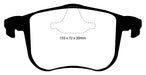 EBC Brakes UD1257 Ultimax OEM Replacement Brake Pads - Truck Part Superstore