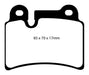 EBC Brakes UD1277 Ultimax OEM Replacement Brake Pads; FMSI Pad No. D1277; - Truck Part Superstore