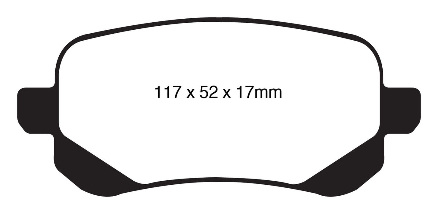 EBC Brakes UD1326 Ultimax OEM Replacement Brake Pads; FMSI Pad No. D1326; - Truck Part Superstore