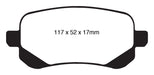 EBC Brakes UD1326 Ultimax OEM Replacement Brake Pads; FMSI Pad No. D1326; - Truck Part Superstore