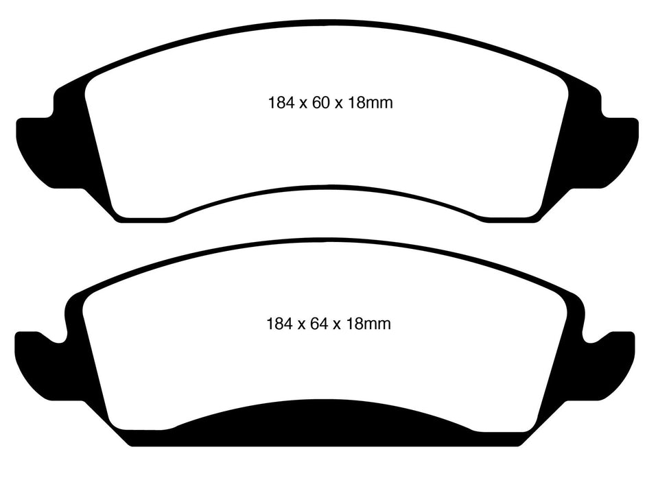 EBC Brakes UD1363 Ultimax OEM Replacement Brake Pads - Truck Part Superstore