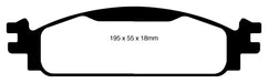 EBC Brakes UD1376 Ultimax OEM Replacement Brake Pads - Truck Part Superstore