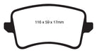 EBC Brakes UD1386 Ultimax OEM Replacement Brake Pads; FMSI Pad No. D1386; - Truck Part Superstore