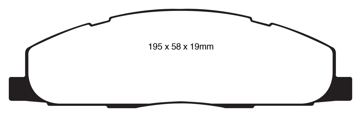 EBC Brakes UD1400 Ultimax OEM Replacement Brake Pads; FMSI Pad No. D1400; - Truck Part Superstore