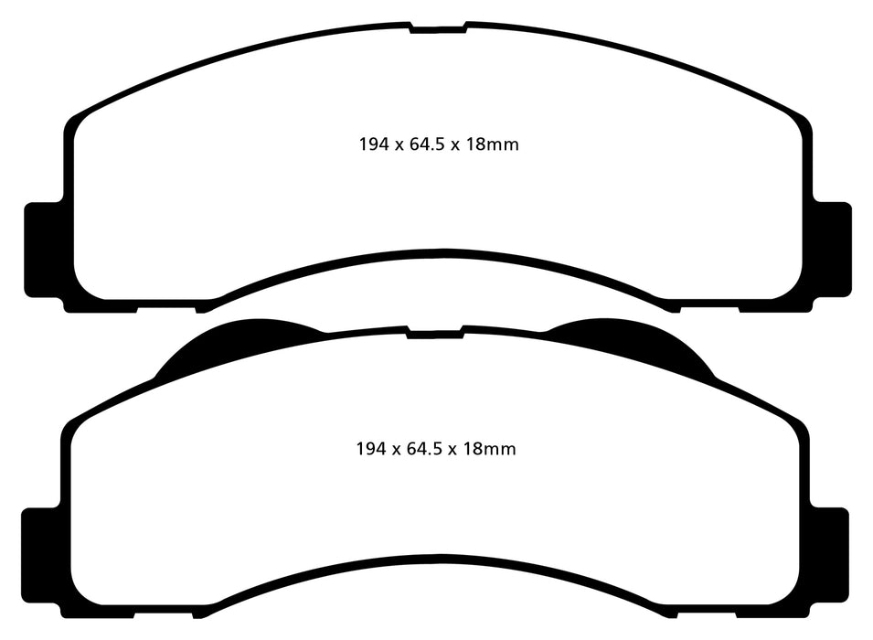 EBC Brakes UD1414 Ultimax OEM Replacement Brake Pads - Truck Part Superstore