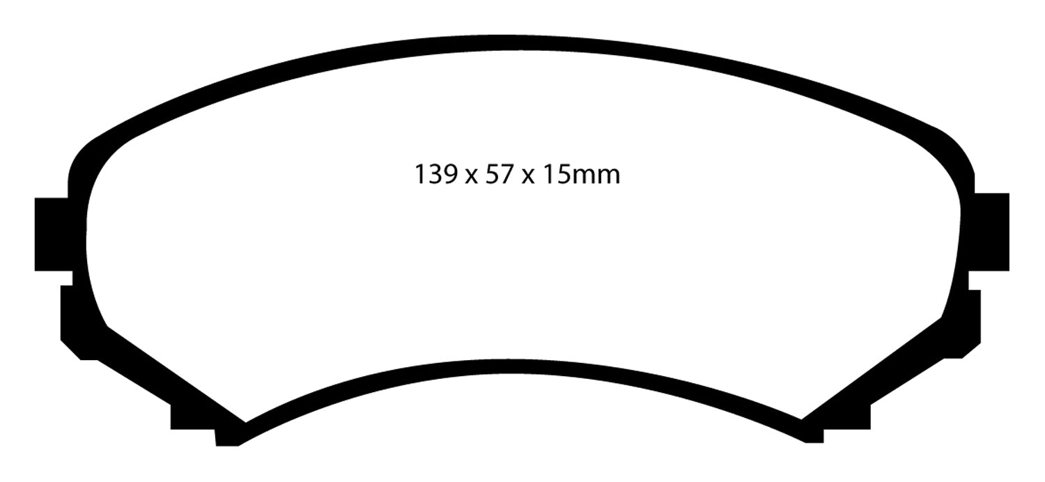 EBC Brakes UD550 Ultimax OEM Replacement Brake Pads; FMSI Pad No. D550; - Truck Part Superstore