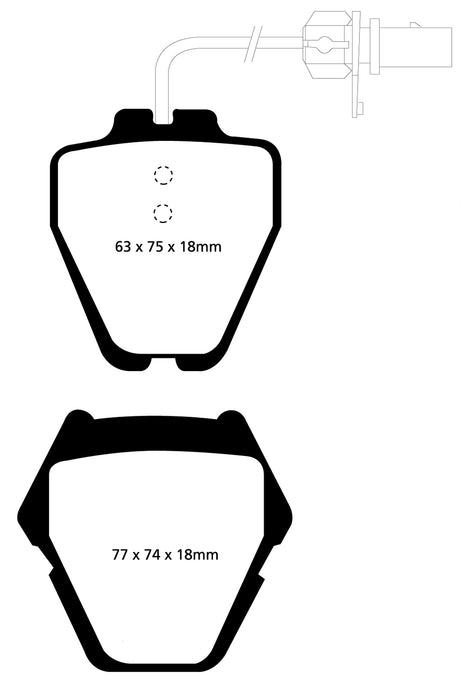 EBC Brakes UD839 Ultimax OEM Replacement Brake Pads; FMSI Pad No. D839; - Truck Part Superstore