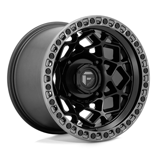 Fuel UTV D7831570A643 D783 15X7 4X137 M-BLK GMTL-RING 10MM - Truck Part Superstore