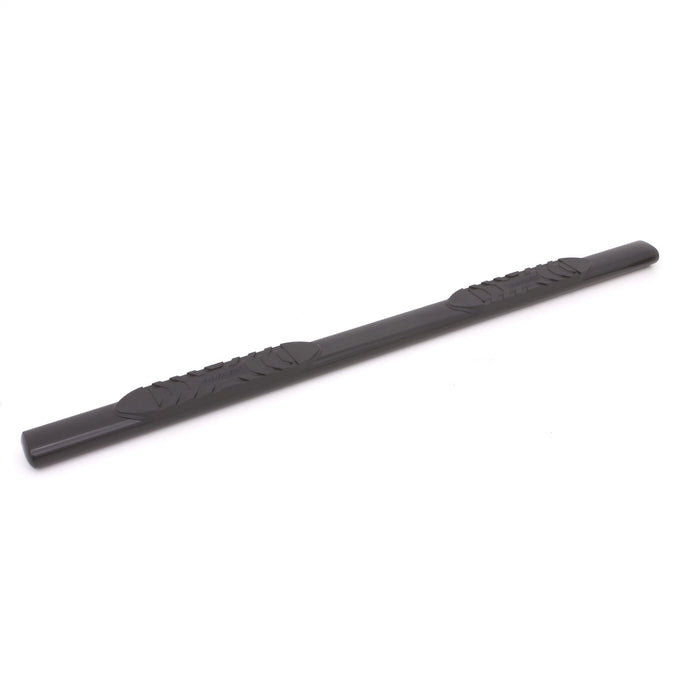 Lund 24079005 5 Inch Oval Straight Nerf Bar; Incl. Brackets; Black; Rocker Panel Mount; - Truck Part Superstore
