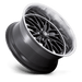 US Mag 1PC U13822057357 U138 22X10.5 5X5.0 G-BLK DIA-LP 0MM - Truck Part Superstore