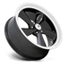 US Mag 1PC U13622057357L U136 22X10.5 5X5.0 G-BLK DIA-LP 00MM - Truck Part Superstore