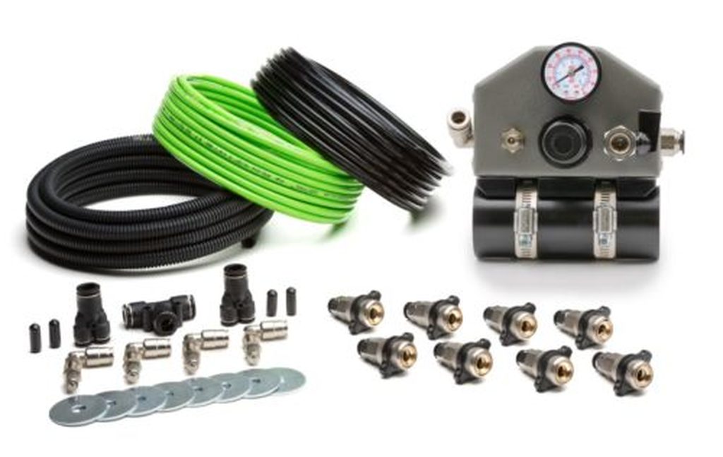 Up Down Air UTV-ADS-1000 UTV Tire Inflator System 4 Tire For UTV System Mount With Box, Fittings, Hoses and Storage Gray UP Down Air - Truck Part Superstore
