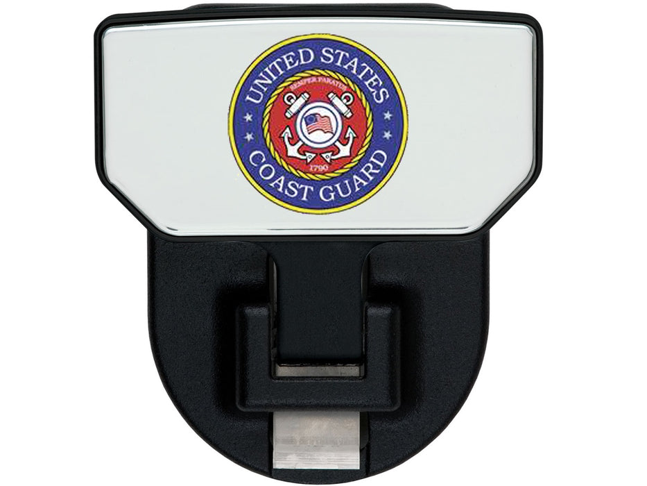 Carr 183202 HD Universal Hitch Step; Fits 2 in. Receiver; Black; US Coast Guard; Single - Truck Part Superstore