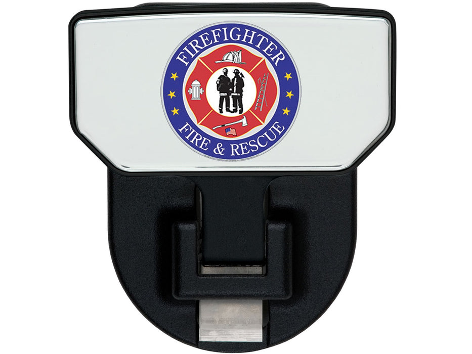 Carr 183212 HD Universal Hitch Step; Fits 2 in. Receiver; Black; Fire & Rescue; Single - Truck Part Superstore