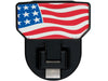 Carr 183032 HD Universal Hitch Step; Fits 2 in. Receiver; Black; American Flag; Single - Truck Part Superstore