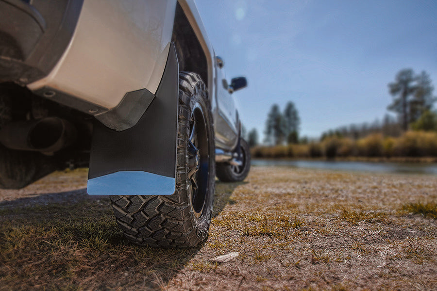 Husky Liners 17151 Universal Mud Flaps 14in. Wide-Stainless Steel Weight - Truck Part Superstore