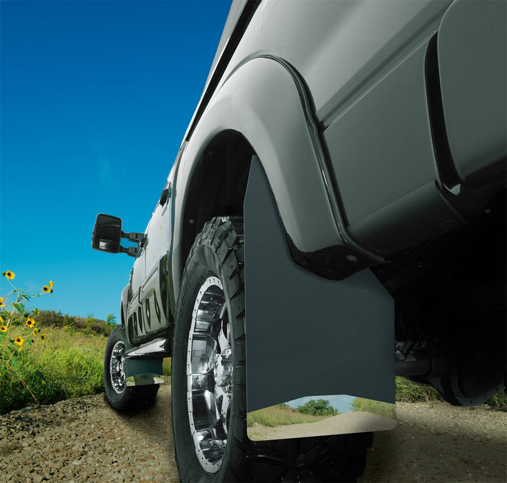 Husky Liners 17151 Universal Mud Flaps 14in. Wide-Stainless Steel Weight - Truck Part Superstore