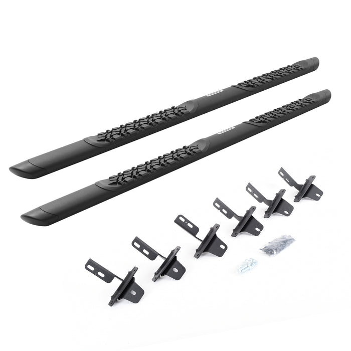 Go Rhino V3412974T Aluminum side step construction is ideal for extreme climates - Truck Part Superstore
