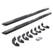 Go Rhino V3441580T V-Series V3 Aluminum Side Steps w Mounting Brackets Kit - TextBlack - Double Cab - Truck Part Superstore