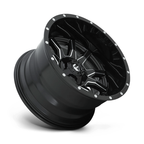 Fuel 1PC D62720207047 D627 20X12 5X5.5/150 GL-BLK-MIL -43MM - Truck Part Superstore