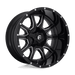 Fuel 1PC D62722201747 D627 22X12 8X170 GL-BLK-MIL -43MM - Truck Part Superstore
