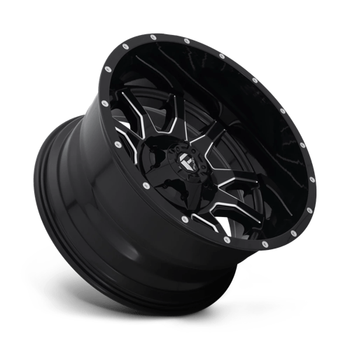Fuel 1PC D62722201747 D627 22X12 8X170 GL-BLK-MIL -43MM - Truck Part Superstore