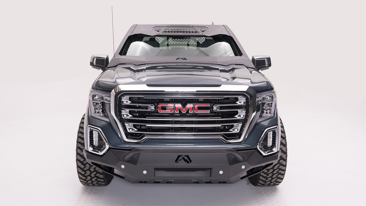 Fab Fours VC3900-1 ViCowl; 2 Stage Black Powder Coated; Combines Roof Visor And Cowl; - Truck Part Superstore