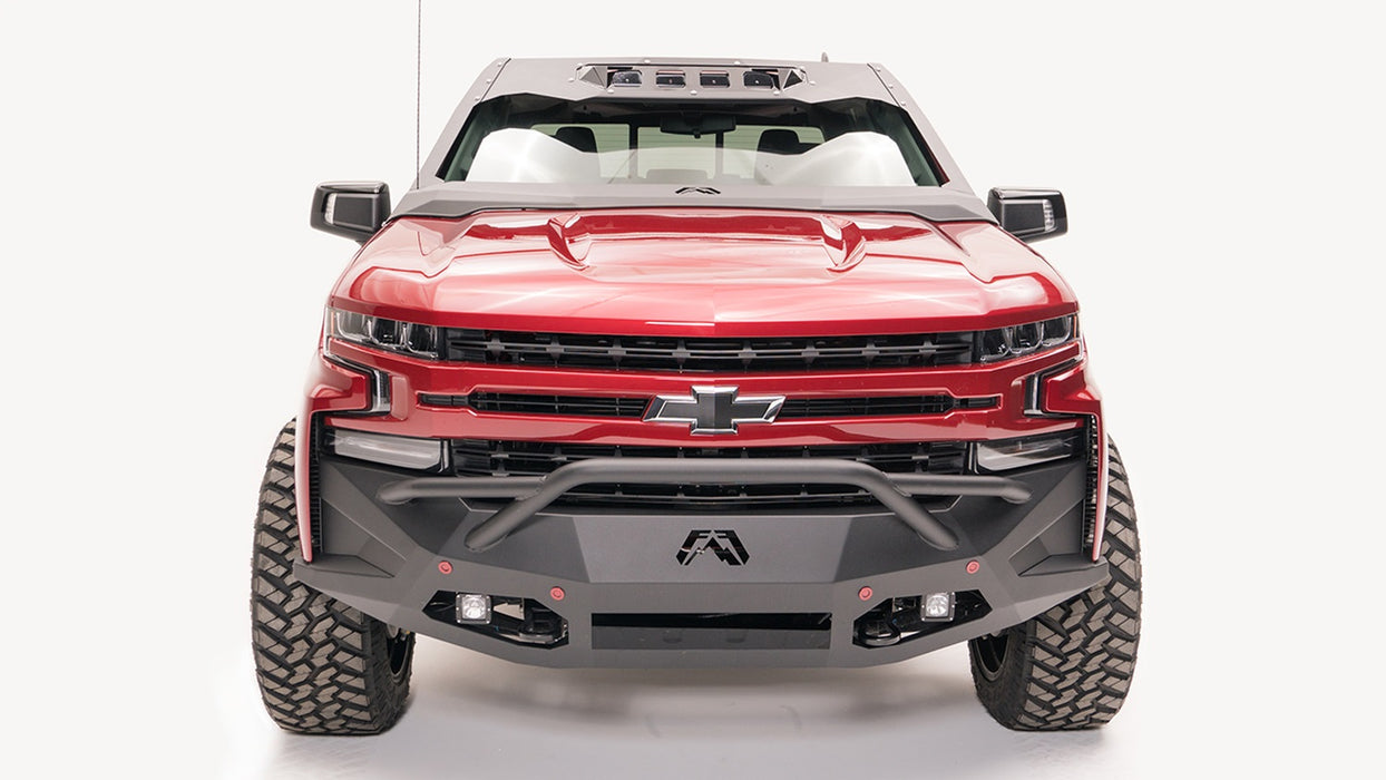 Fab Fours VC4000-1 ViCowl; 2 Stage Black Powder Coated; Combines Roof Visor And Cowl; - Truck Part Superstore