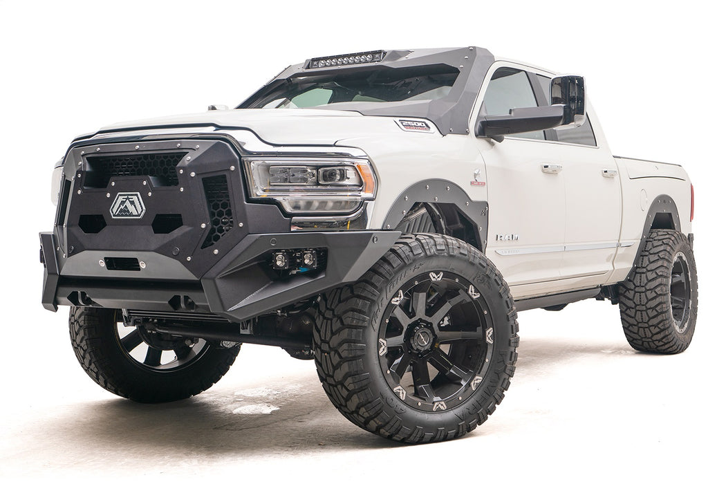Fab Fours VC4400-1 ViCowl; 2 Stage Black Powder Coated; Combines Roof Visor And Cowl; - Truck Part Superstore