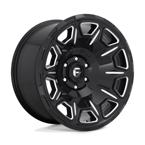 Fuel 1PC D68820007547 D688 20X10 5X5.0 GL-BLK-MIL -18MM - Truck Part Superstore