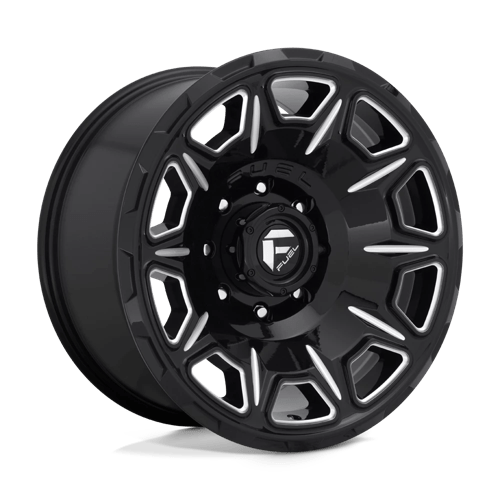 Fuel 1PC D68820001847 D688 20X10 8X180 GL-BLK-MIL -18MM - Truck Part Superstore